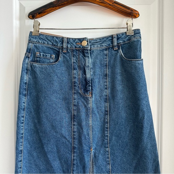 Farm Rio Denim Midi Skirt - Picture 2 of 10